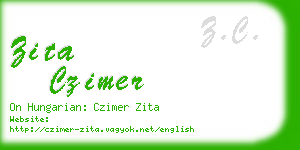 zita czimer business card
